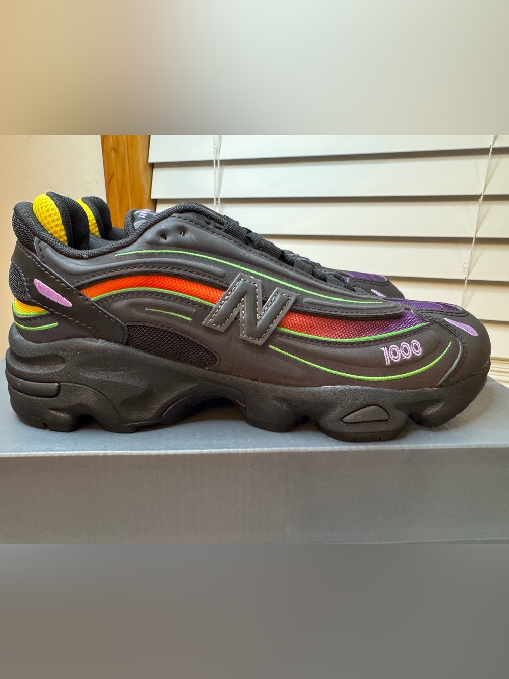 New Balance 1000 Reflective Black Multi-Color - Picture 3 of 8